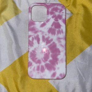 iPhone 12 Pro Max Casely pink tie dye case